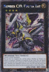 Number C39: Utopia Ray - RA04-EN174 - Platinum Secret Rare - 1st Edition